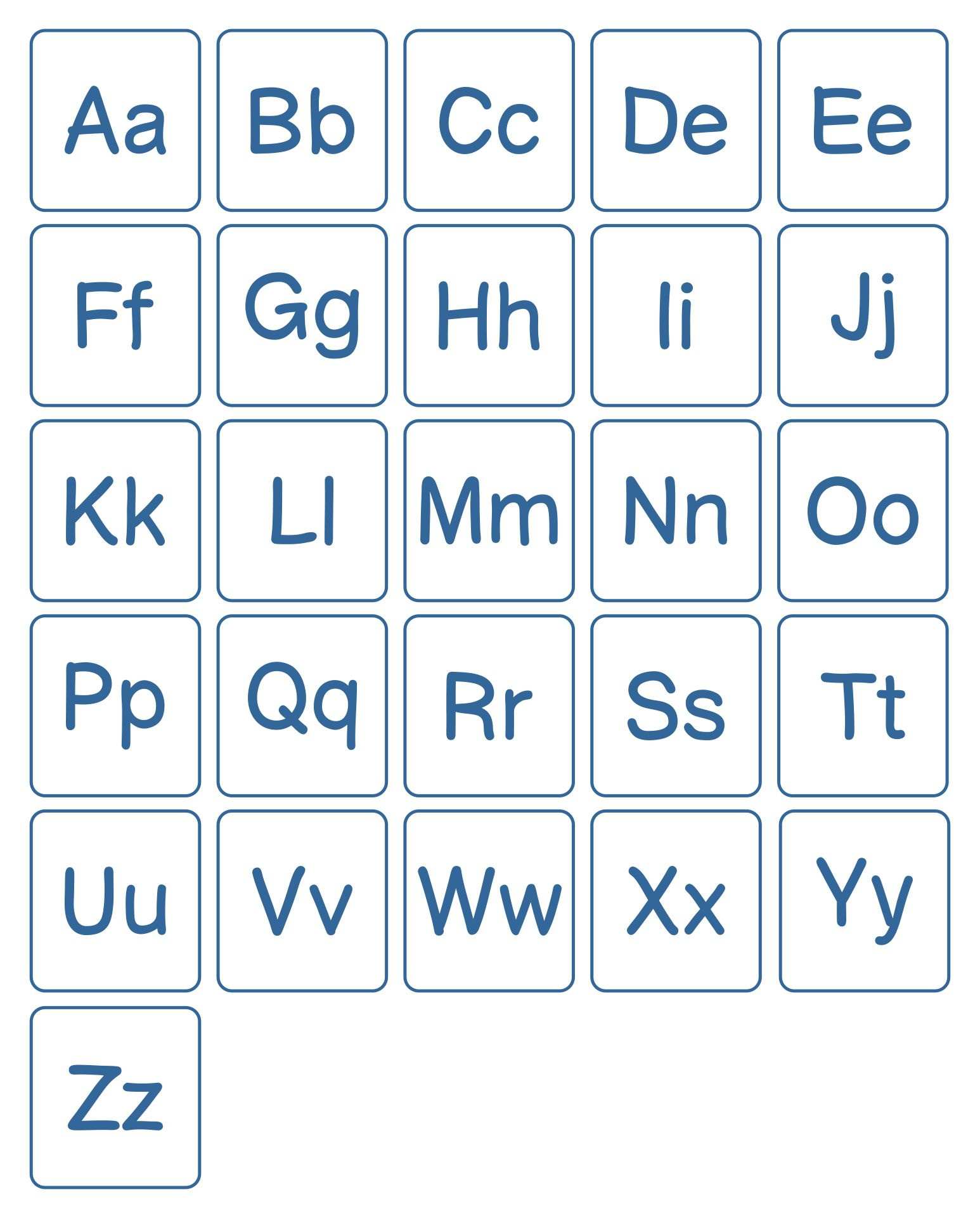 Lower Case Alphabet Flash Cards - 10 Free Pdf Printables inside Free Printable Alphabet Upper and Lower Case Printable