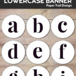 Lowercase Alphabet Letters Banner Printable   Paper Trail Design In Alphabet In Circles Printable