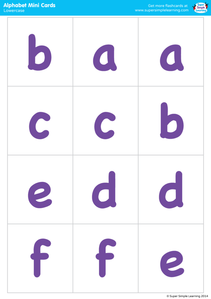 Lower Case Alphabet Printable