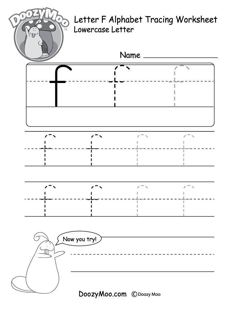 Lowercase Letter Tracing Worksheets (Free Printables) - Doozy Moo with Tracing Printable Alphabet Letters