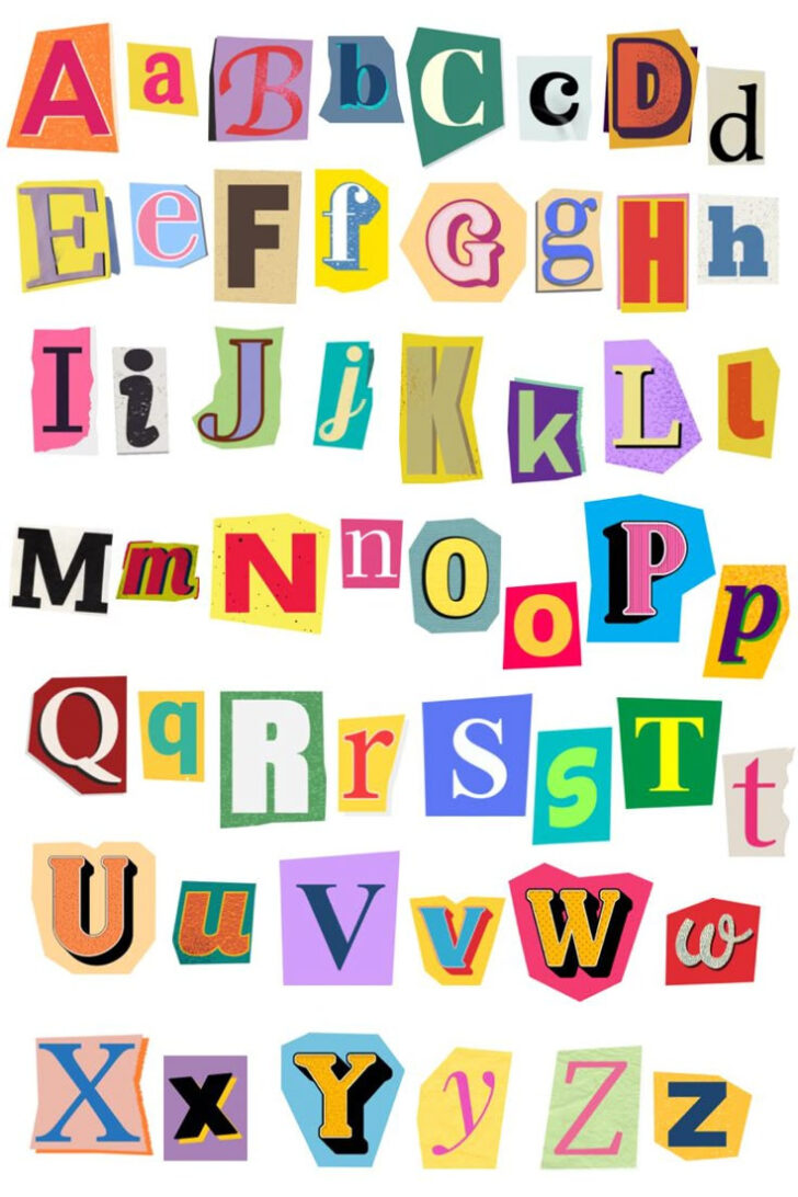 Vintage Alphabet Letters Printable