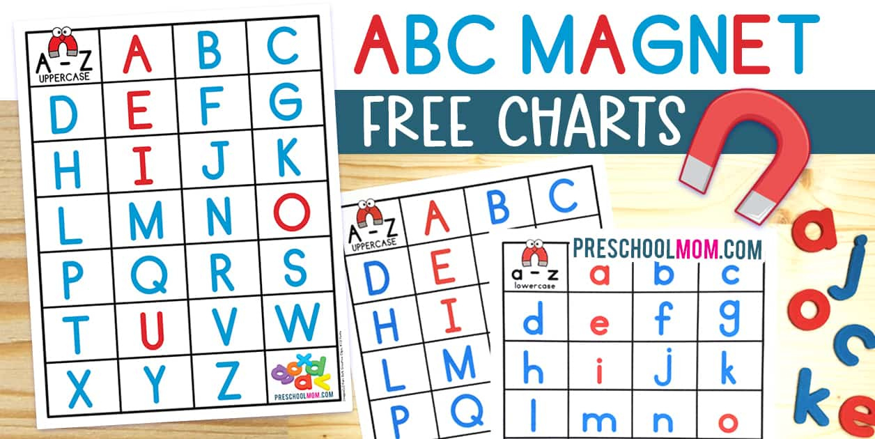 Magnet Alphabet Letter Mats - Preschool Mom intended for Alphabet Magnet Match Printable