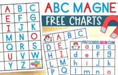 Magnet Alphabet Letter Mats – Preschool Mom intended for Alphabet Mats Printable Free