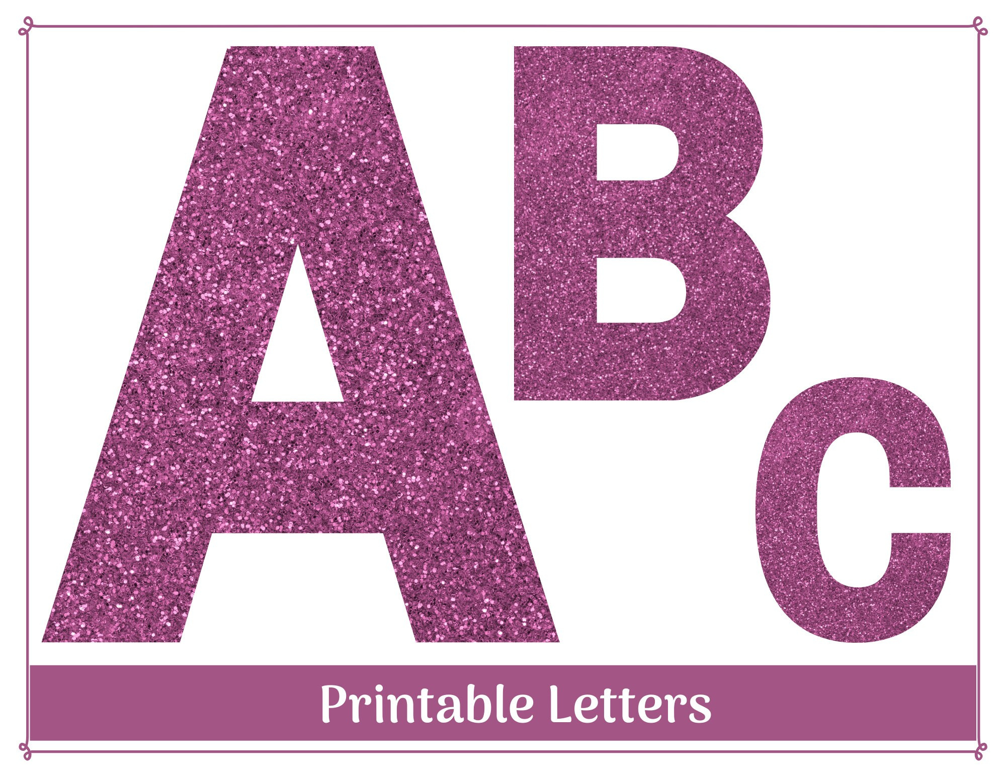 Maroon Glitter Alphabet Clip Art Letters A-Z And Numbers 0-9 for Printable Glitter Alphabet Letters