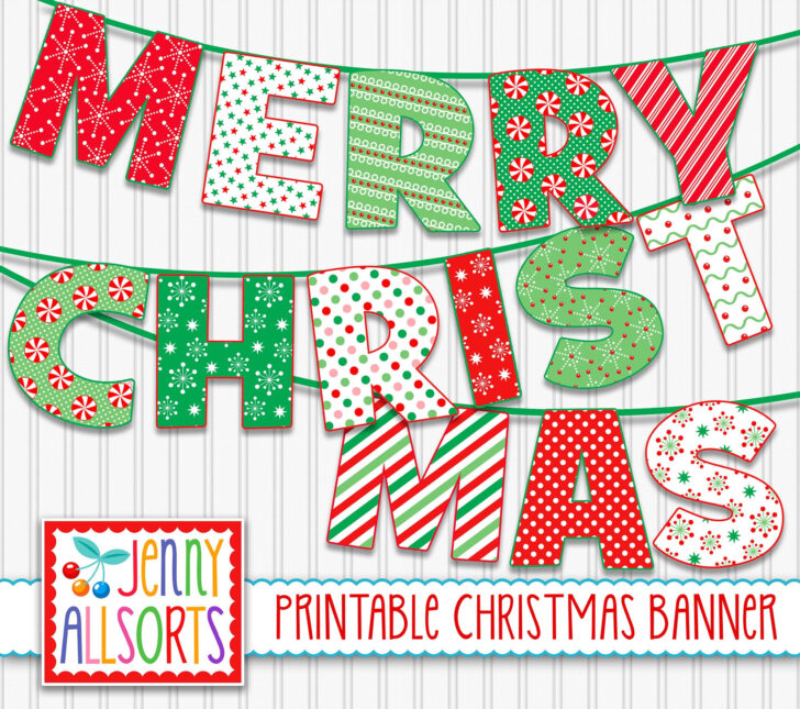 Merry Christmas Alphabet Printable