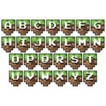 Minecraft 5 Fonts Svg Bundle Minecraft Alphabet Printable For Free Printable Minecraft Alphabet Letters