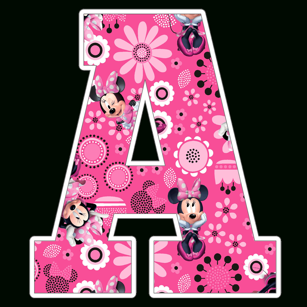 Minnie Mouse Alphabet Letters Png intended for Free Printable Minnie Mouse Alphabet Letters