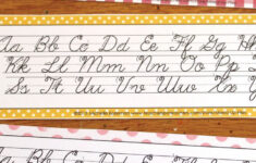 Mixed-Up Files inside Cursive Alphabet Strip Printable