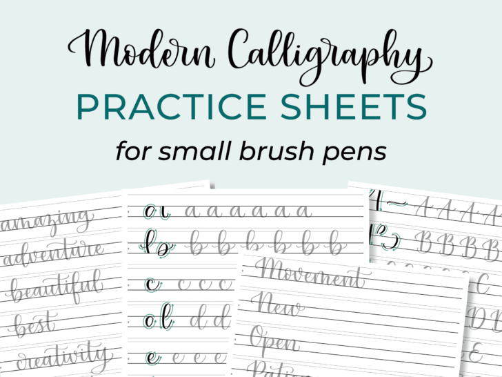 Printable Modern Calligraphy Alphabet