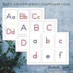 Montessori Alphabet Cards Printable. Letter Flash Cards Digital In Printable Montessori Alphabet Cards