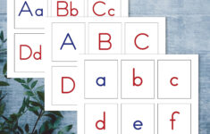 Montessori Alphabet Cards Printable. Letter Flash Cards Digital in Printable Montessori Alphabet Cards