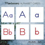 Montessori Alphabet Cards Printable. Letter Flash Cards Digital Throughout Printable Montessori Alphabet Cards