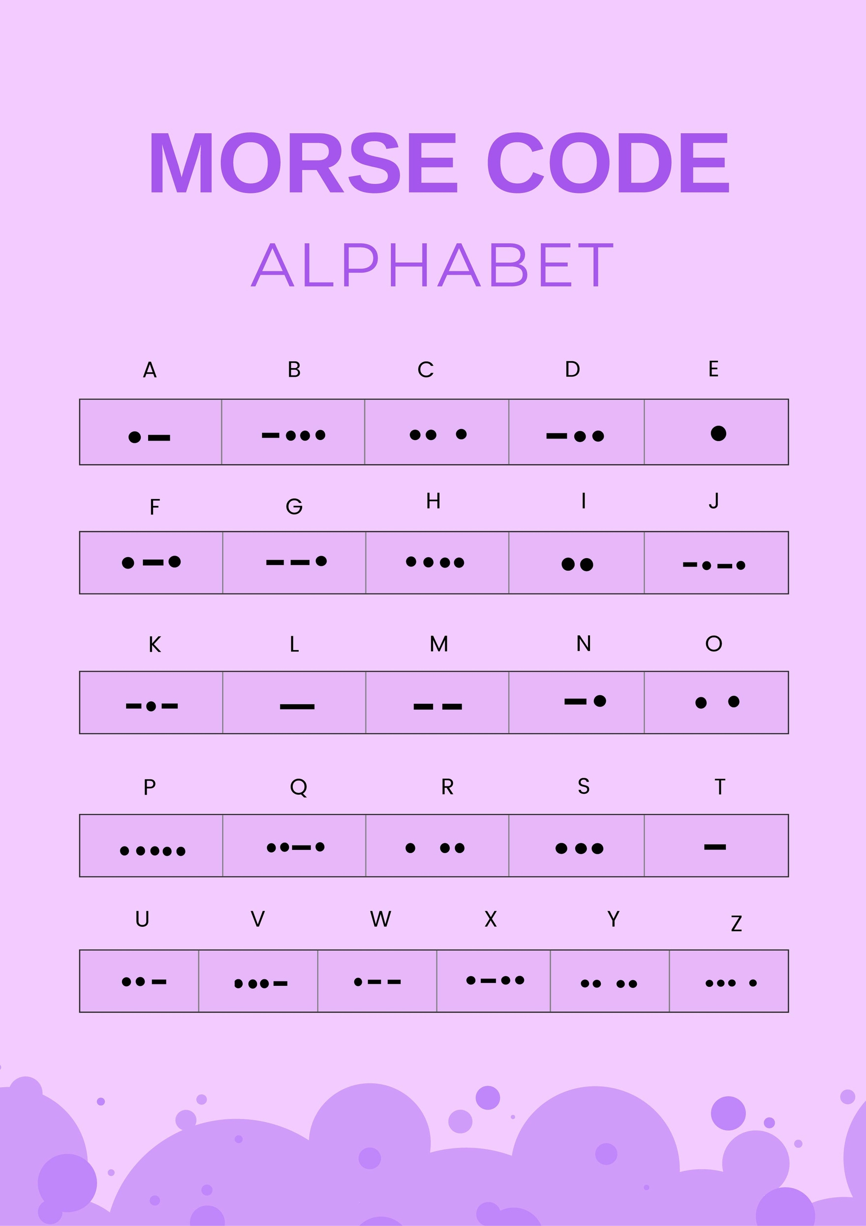 Morse Code Alphabet Chart In Illustrator, Pdf - Download inside Morse Code Alphabet Chart Printable