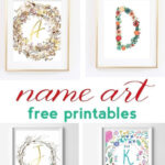 Name Art And Alphabet Printables {Free Printable Art} Within Printable Alphabet Wall Art