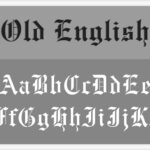 Old English Font Alphabet Stencil | Letter Stencils | Stencils Online Pertaining To Printable Old English Alphabet