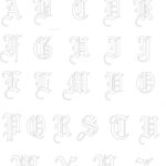 Old English Stencils Free Printable In Free Printable Old English Alphabet Stencils