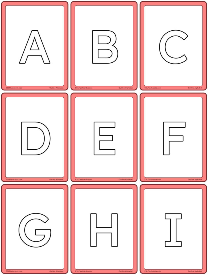 Medium Printable Alphabet Letters