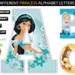 Pack   Princess Alphabet Letters With Printable Princess Alphabet Letters