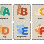 Page 4   Free Customizable Alphabet Flashcard Templates | Canva Pertaining To Montessori Alphabet Flash Cards Printable