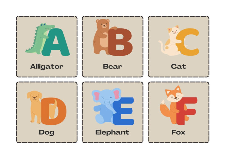 Montessori Alphabet Flash Cards Printable