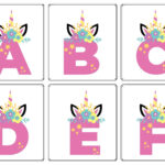 Page 9   Free And Customizable Unicorn Templates In Free Printable Unicorn Alphabet Letters