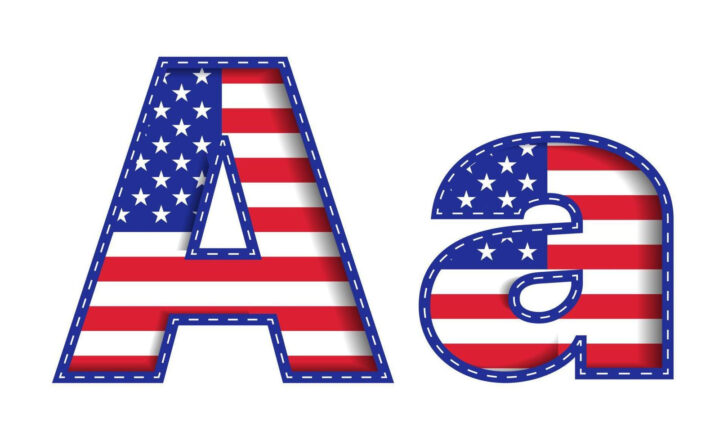 Printable Patriotic Alphabet Letters Free