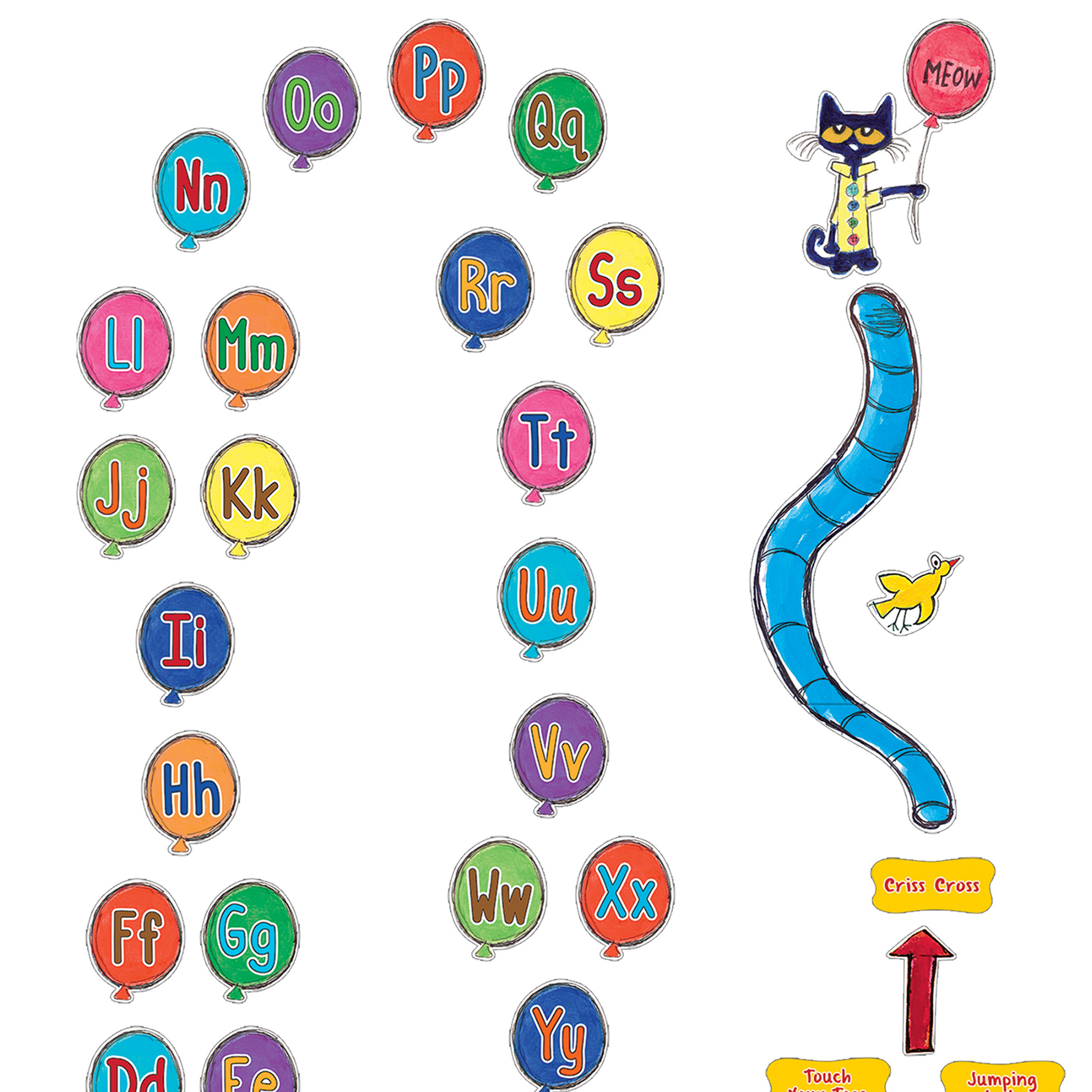 Pete The Cat Alphabet Balloons Sensory Path | The Teachers&amp;#039; Lounge® regarding Pete The Cat Alphabet Printable