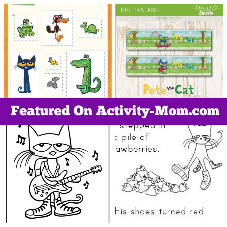 Pete the Cat Alphabet Printable