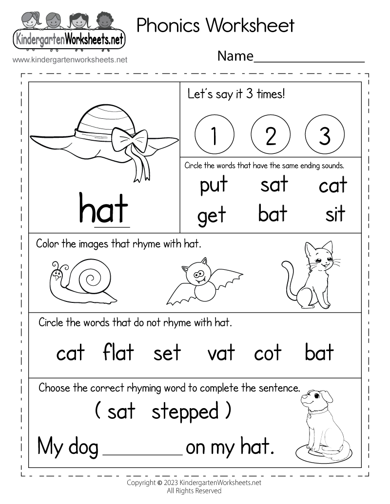 Phonics Worksheet - Free Printable, Digital, &amp;amp; Pdf inside Free Printable Alphabet Phonics Worksheets