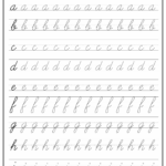 Pin Page For Cursive Alphabet Tracing Printable