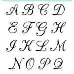 Pin Page For Free Printable Calligraphy Alphabet Stencils