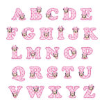 Pin Page Intended For Free Printable Minnie Mouse Alphabet Letters