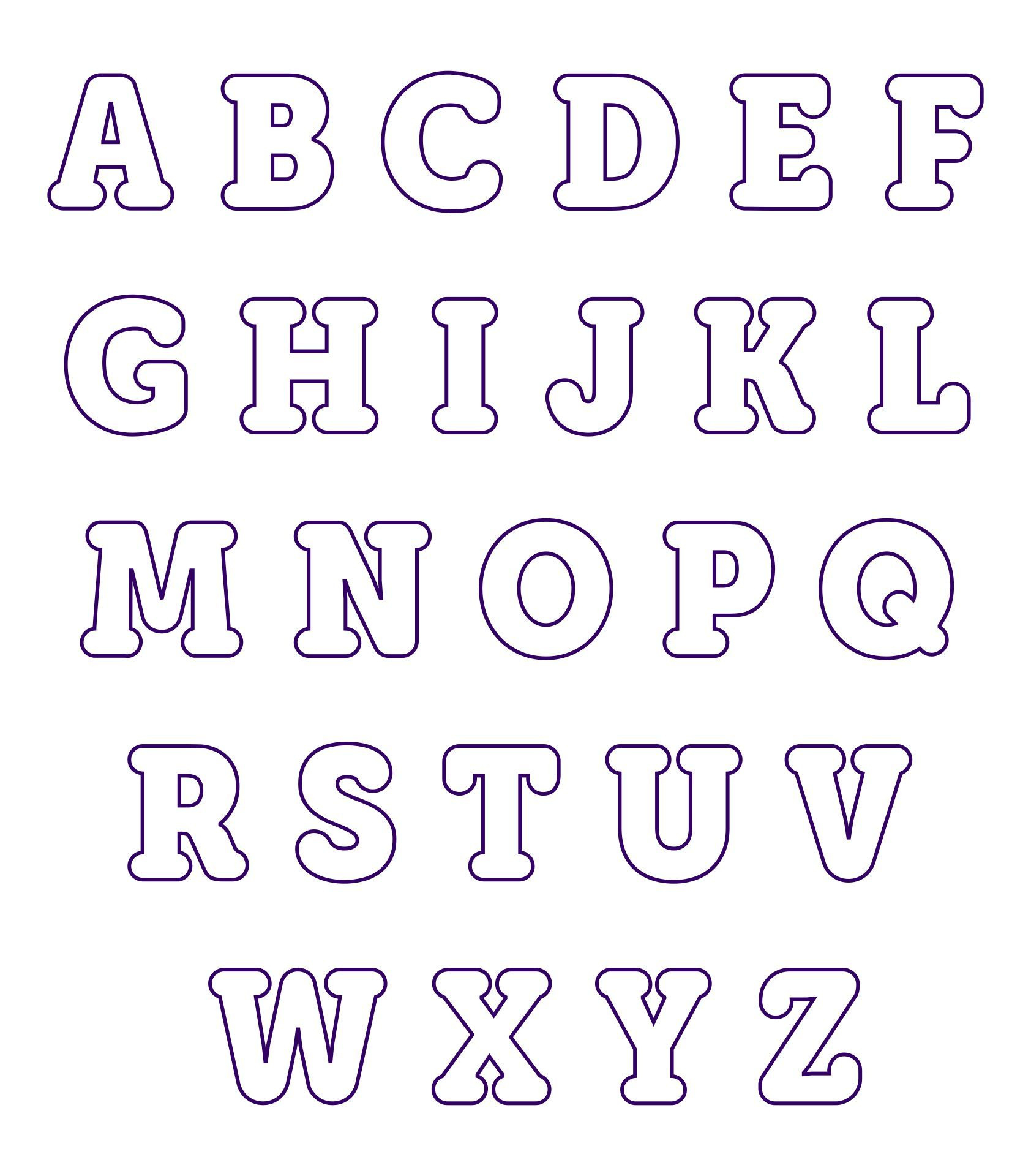 Pin Page regarding Printable Alphabet Applique Letter Templates Free