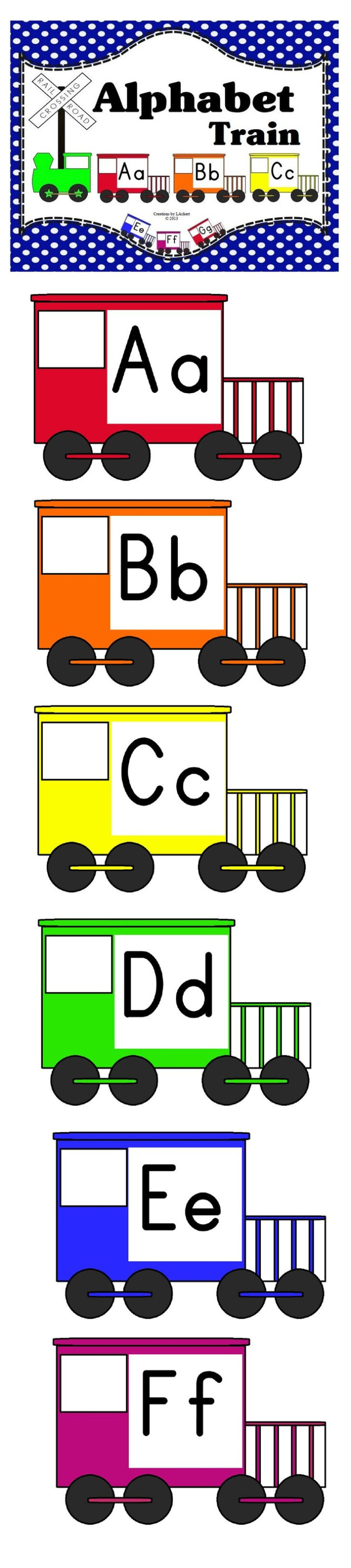 Kindergarten Alphabet Train Printable