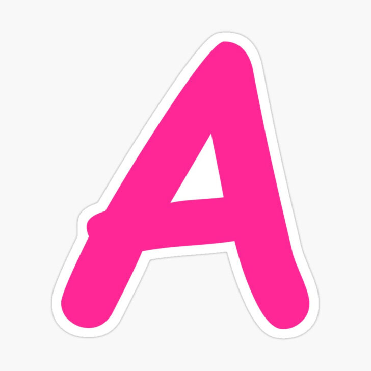 Pink Alphabet Letters Printable