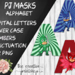 Pj Masksl Alphabet   Divine Digitals Pertaining To Pj Mask Alphabet Letters Printable