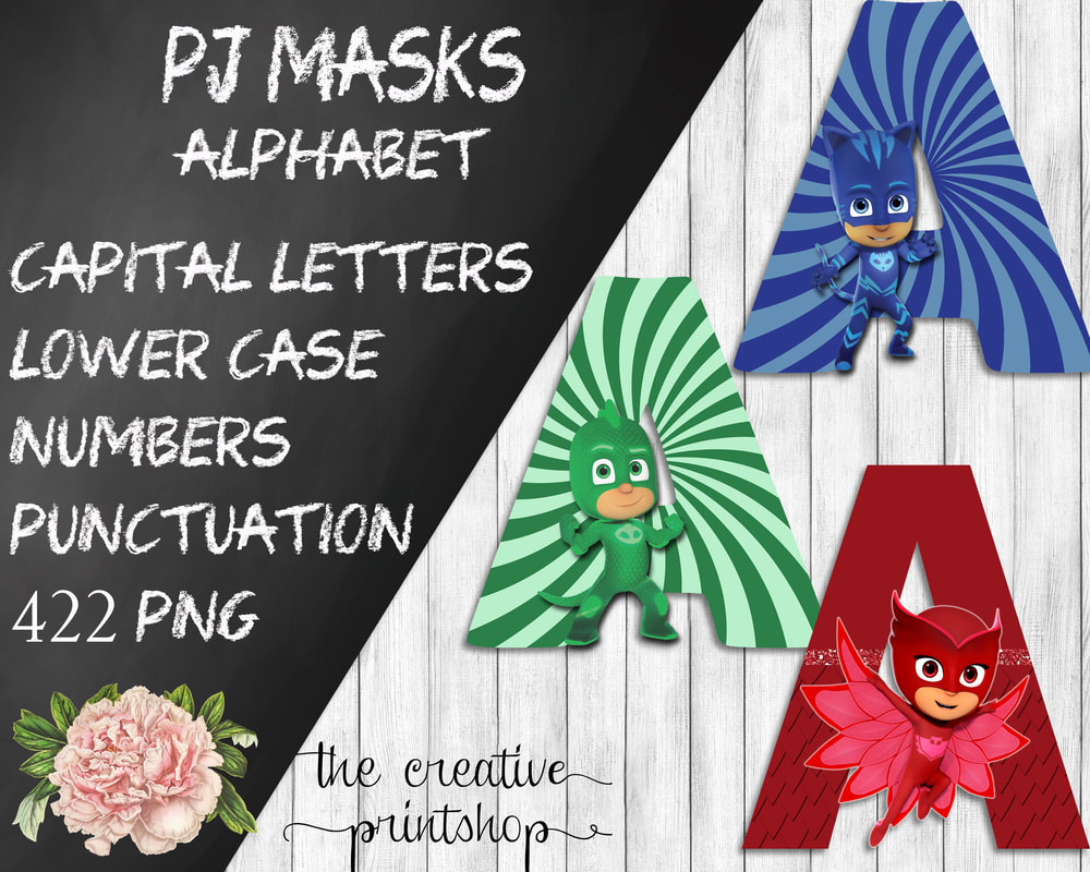 Pj Masksl Alphabet - Divine Digitals pertaining to Pj Mask Alphabet Letters Printable