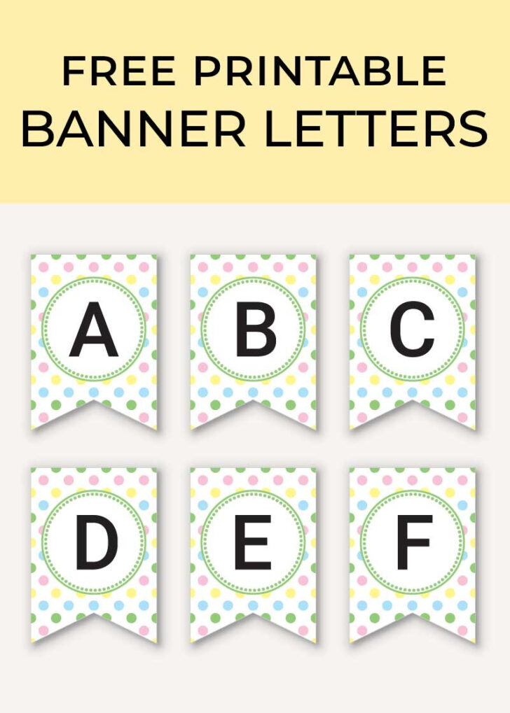 Free Printable Letters For Banners Entire Alphabet