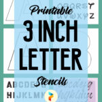 Printable 3 Inch Letter Stencils Intended For 3 Inch Alphabet Stencils Free Printable