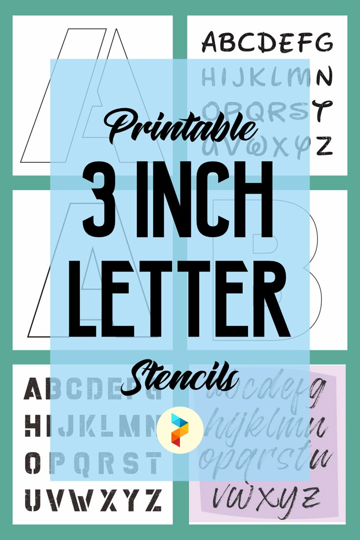 Printable 3 Inch Letter Stencils intended for 3 Inch Alphabet Stencils Free Printable