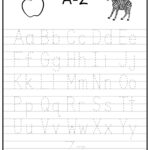 Printable A Z Letter Tracing Worksheet Capital And Lowercase With Regard To Printable Dotted Alphabet A To Z