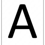 Printable A4 Size Uppercase Letters A Worksheet For Printable Alphabet Letters A4 Size