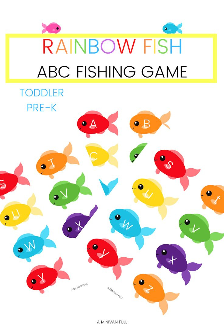 Printable Abc Fishing Game for Alphabet Fishing Game Printable