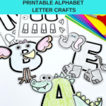 Printable Alphabet Animal Letter Crafts   Planning Playtime For Printable Alphabet Letter Crafts