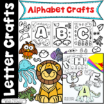 Printable Alphabet Animal Letter Crafts   Planning Playtime Pertaining To Alphabet Animals Printable Craft