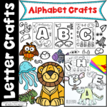 Printable Alphabet Animal Letter Crafts   Planning Playtime Regarding Alphabet Letters Animals Printable