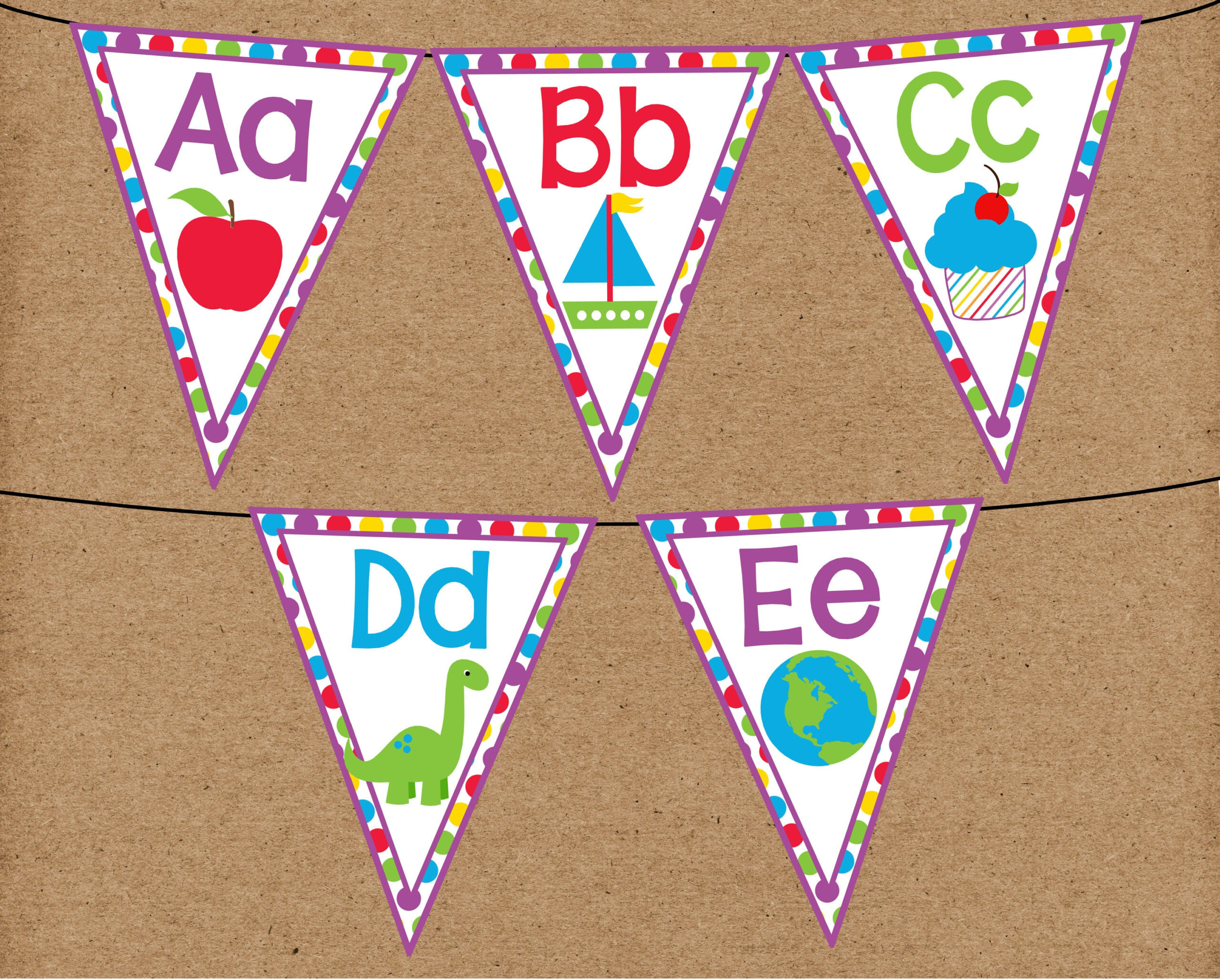 Printable Alphabet Banner. Full Alphabet Banner, Great For inside Printable Alphabet Banner For Classroom