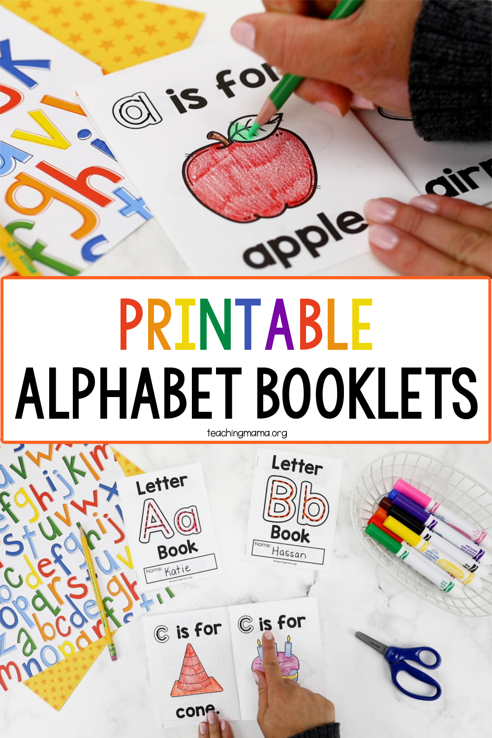 Printable Alphabet Booklets - Teaching Mama for Free Alphabet Flip Book Printable