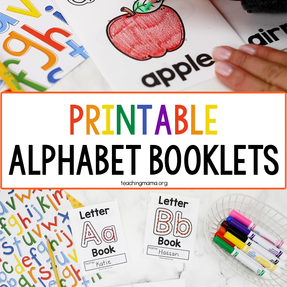 Printable Alphabet Booklets - Teaching Mama inside Free Printable Alphabet Books