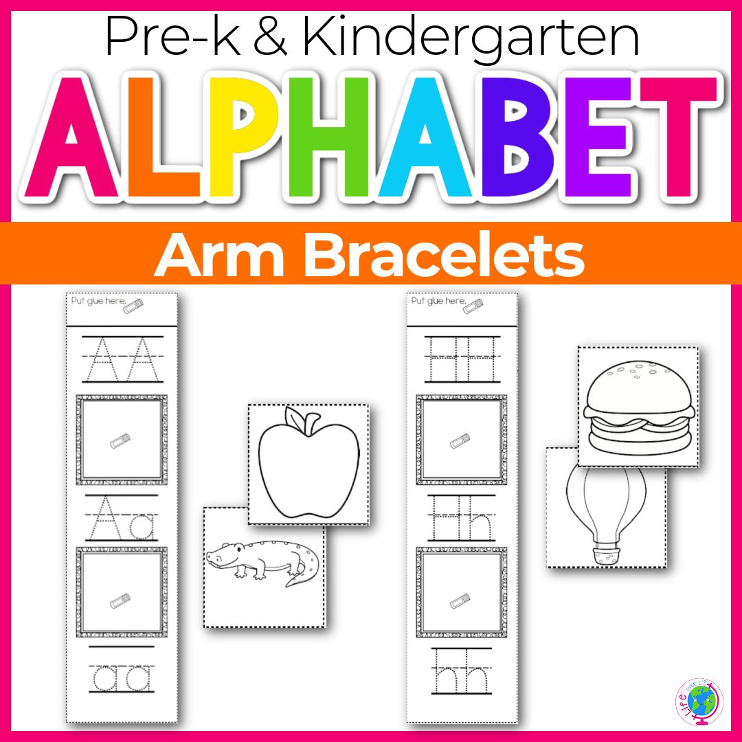 Printable Alphabet Bracelets For Letter Recognition with Free Printable Alphabet Bracelets